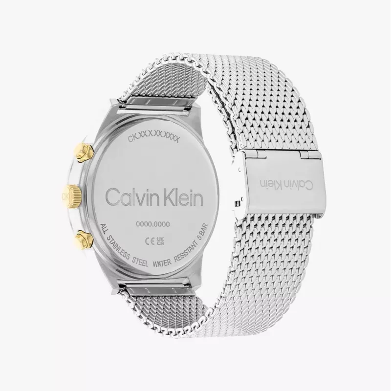 CALVIN KLEIN Men's City Collection Watch 25200296 44mm Stainless Steel Swiss Quartz