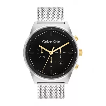 CALVIN KLEIN Men's City Collection Watch 25200296 44mm Stainless Steel Swiss Quartz