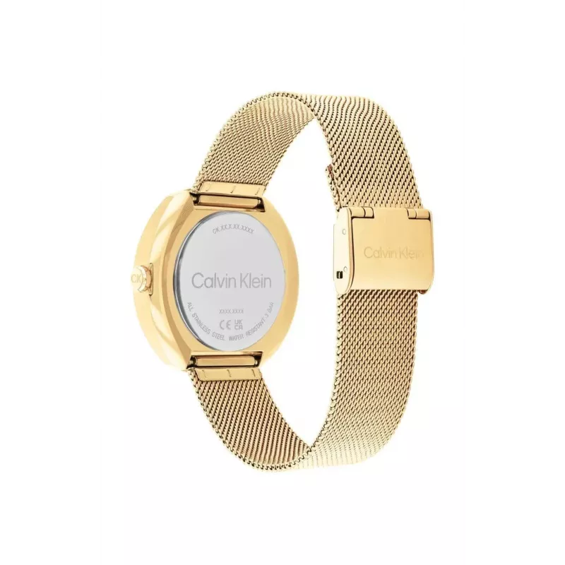CALVIN KLEIN Women's Watch Minimal Extension 25200339 38.5 mm Silver Stainless Steel Mesh