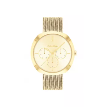CALVIN KLEIN Women's Watch Minimal Extension 25200339 38.5 mm Silver Stainless Steel Mesh