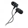 CANYON EP-3 In-Ear Headset with Microphone, 1.2m Flat Cable, Dark Grey