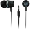 CANYON EP-3 In-Ear Headset with Microphone, 1.2m Flat Cable, Dark Grey