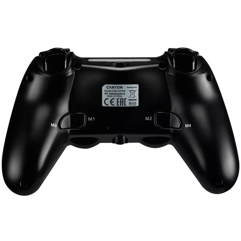 Canyon Gaming Wireless Gamepad GP-W5 with Touchpad for PS4 Black