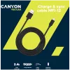 CANYON MFI-12 USB-A to Lightning Cable 2m White