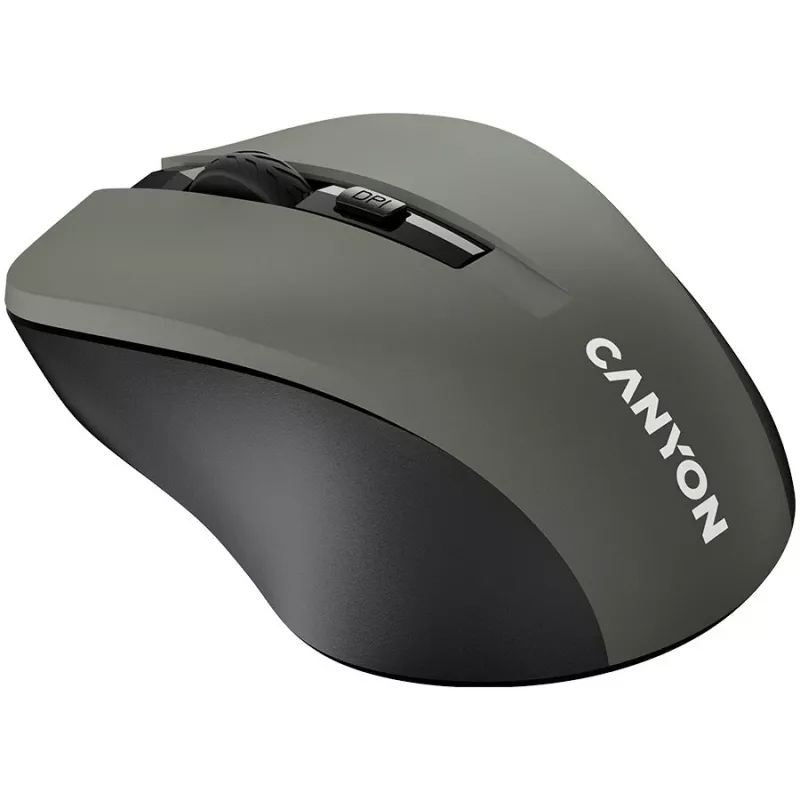 CANYON MW-1 Wireless Optical Mouse - 2.4 GHz, 1600 DPI, Grey