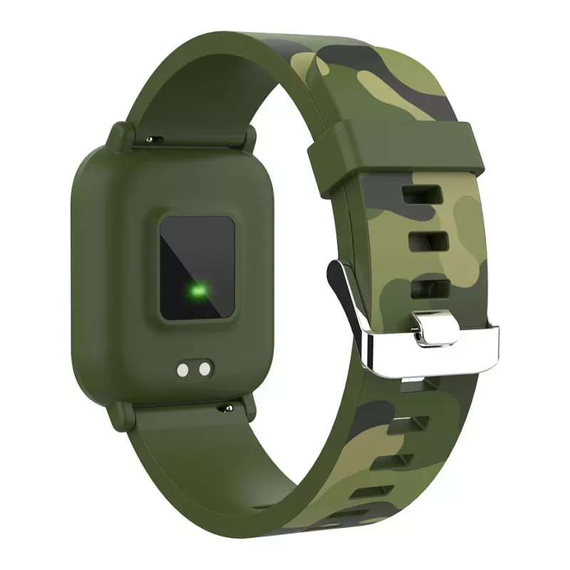 CANYON My Dino KW-33 Teenager Smart Watch, 1.3 inch IPS Full Touch Screen, Green Plastic Body, IP68 Waterproof, BT 5.0