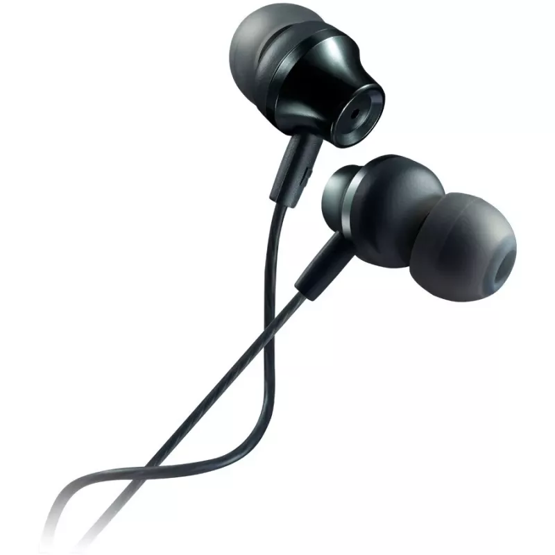 Canyon SEP-3 Stereo Earphones with Microphone, Metallic Shell, Dark Grey