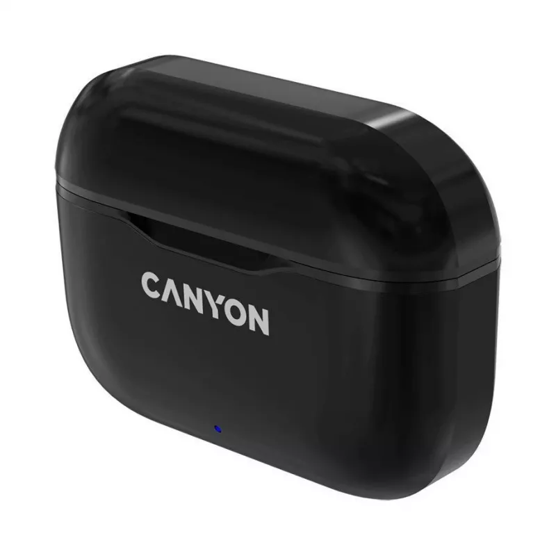 Canyon TWS-3 True Wireless Bluetooth Earbuds with Charging Case, Black