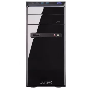 Captiva PC Power Starter I98-566 Business Desktop (Intel Core i5-14400, 8GB DDR4, 500GB NVMe SSD, Wi-Fi 6, Windows 11 Pro)