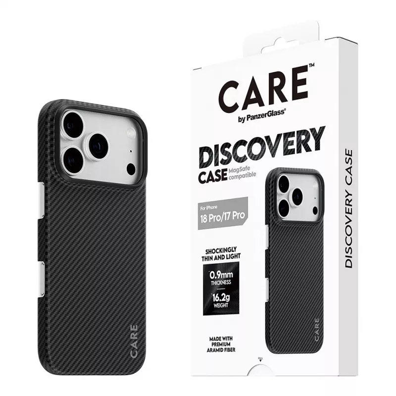 CARE by PanzerGlass Discovery Case with MagSafe for iPhone 17 Pro - Clear