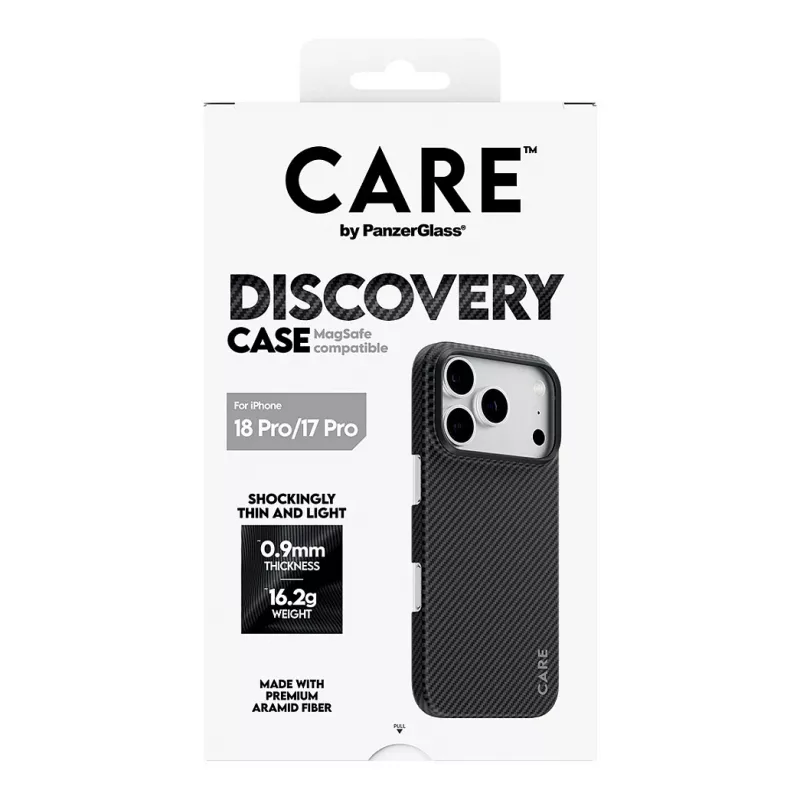 CARE by PanzerGlass Discovery Case with MagSafe for iPhone 17 Pro - Clear