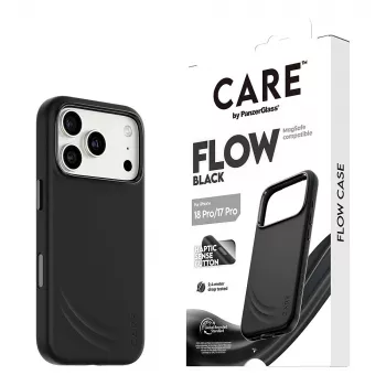 CARE by PanzerGlass Flow Case Black with MagSafe for iPhone 17 Pro