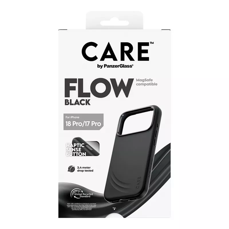 CARE by PanzerGlass Flow Case Black with MagSafe for iPhone 17 Pro