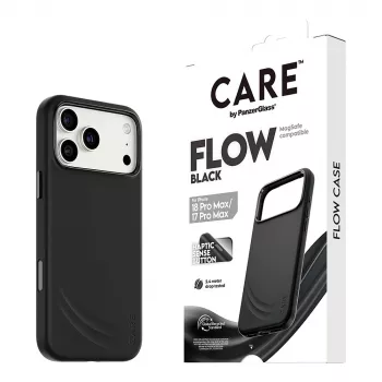 CARE by PanzerGlass Flow Case for iPhone 17 Pro Max Black MagSafe (CR81975)