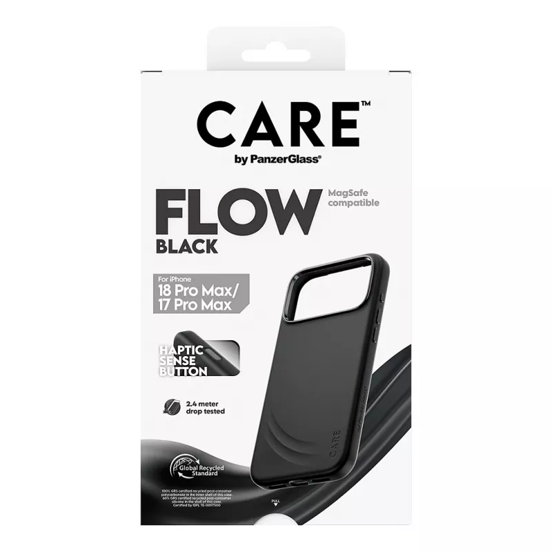 CARE by PanzerGlass Flow Case for iPhone 17 Pro Max Black MagSafe (CR81975)
