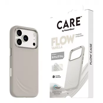 CARE by PanzerGlass Flow Case Vanilla with MagSafe for iPhone 17 Pro