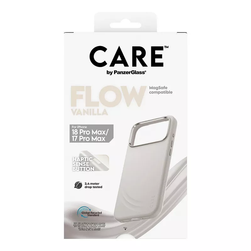 CARE by PanzerGlass Flow Case Vanilla with MagSafe for iPhone 17 Pro Max