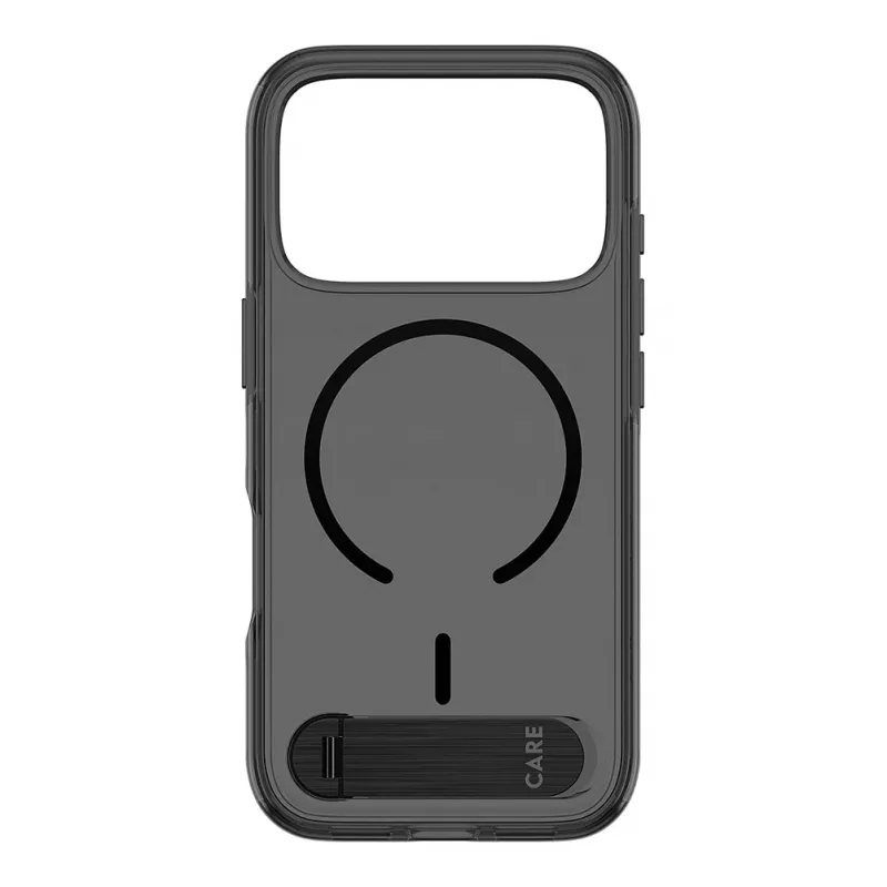 CARE by PanzerGlass Kickstand Case Smokey Black MagSafe for iPhone 17 Pro