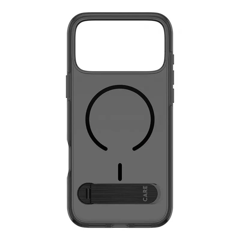 CARE by PanzerGlass Kickstand Case Smokey with Black MagSafe for iPhone 17 Pro Max