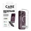 CARE by PanzerGlass Kickstand Case Transparent with White MagSafe for iPhone 17 Pro