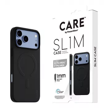 CARE by PanzerGlass SL1M Case Black with MagSafe for iPhone 17 Pro Max