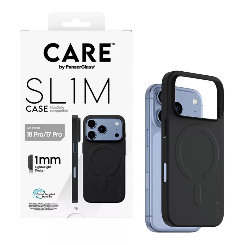 CARE by PanzerGlass SL1M Case with MagSafe for iPhone 17 Pro - Black
