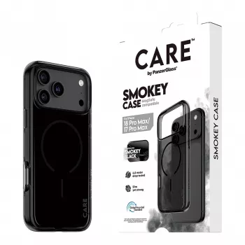 CARE by PanzerGlass Smokey Case with Black MagSafe for iPhone 17 Pro Max