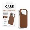 CARE by PanzerGlass Solo Vegan Leather Case Brown with MagSafe for iPhone 17 Pro