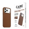 CARE by PanzerGlass Solo Vegan Leather Case Brown with MagSafe for iPhone 17 Pro Max