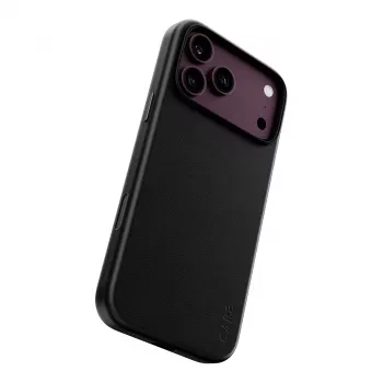 CARE by PanzerGlass Solo Vegan Leather Case with MagSafe for iPhone 17 Pro Max - Black