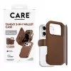 CARE by PanzerGlass Tango 2-in-1 Wallet Case Brown with MagSafe for iPhone 17 Pro