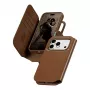 CARE by PanzerGlass Tango 2-in-1 Wallet Case Brown with MagSafe for iPhone 17 Pro