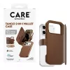 CARE by PanzerGlass Tango 2-in-1 Wallet Case Brown with MagSafe for iPhone 17 Pro Max