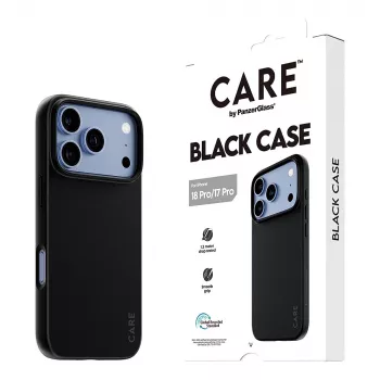 CARE by PanzerGlass TPU Case Black iPhone 17 Pro