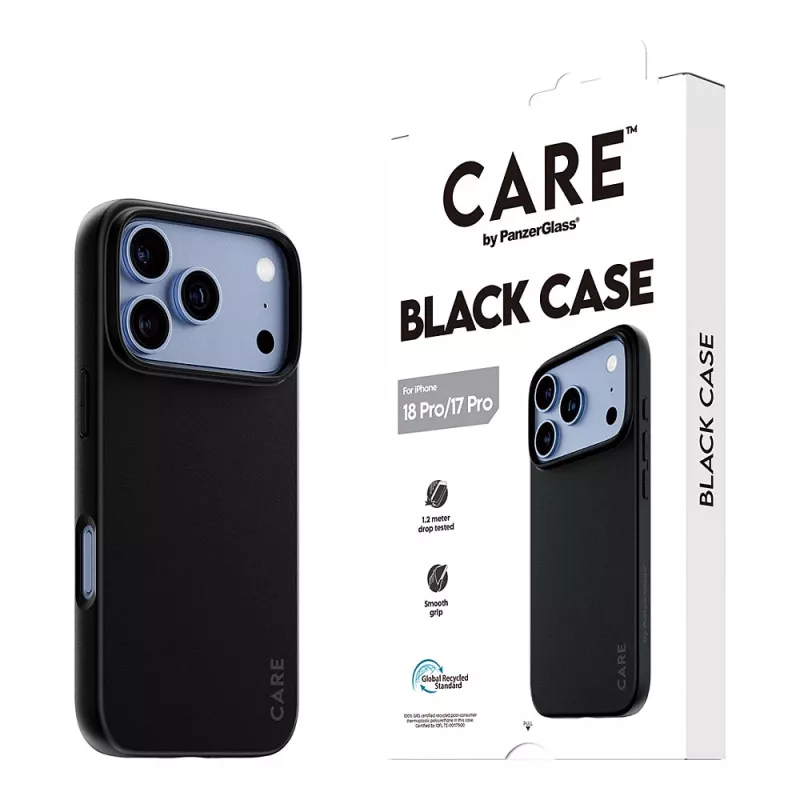 CARE by PanzerGlass TPU Case Black iPhone 17 Pro