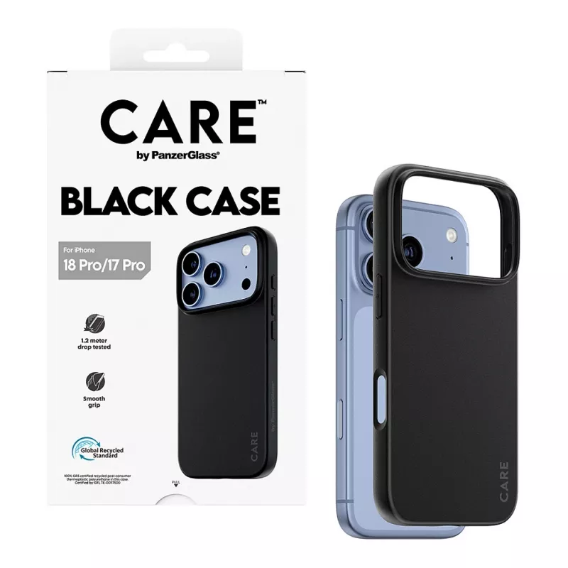 CARE by PanzerGlass TPU Case Black iPhone 17 Pro