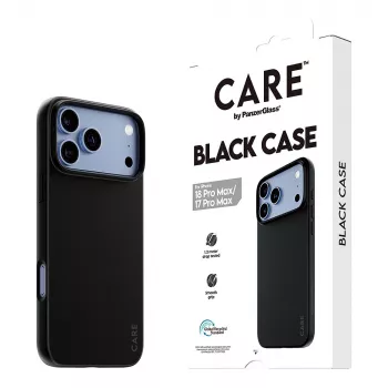 CARE by PanzerGlass TPU Case for iPhone 17 Pro Max - Black