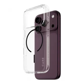 CARE by PanzerGlass Urban Explorer Case Transparent with Black MagSafe iPhone 17 Pro