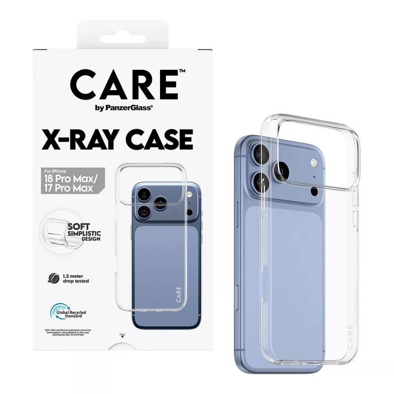 CARE by PanzerGlass X-Ray Case for iPhone 17 Pro Max - Transparent