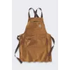 Carhartt Duck Brown Bib Apron with Triple-Stitched Seams and 7 Pockets