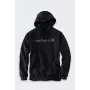 Carhartt Marquette Logo Hooded Sweatshirt - Black/Gray - Size L