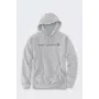 Carhartt Marquette Logo Hooded Sweatshirt - Heather Gray, Size L