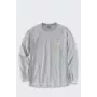 Carhartt Men's Midweight Long-Sleeve Pocket T-Shirt Heather Grey XL