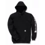 Carhartt Mid Signature Sleeve Logo Black Sweatshirt