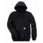 Carhartt Midweight Hoodie Black - Men's Fleece-Lined Pullover Sweatshirt