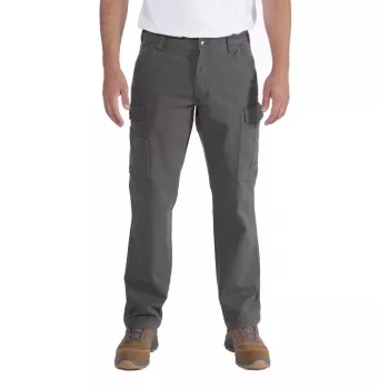 Carhartt Rigby Cargo Trousers Shadow - Men's Relaxed Fit Stretch Twill Work Trousers