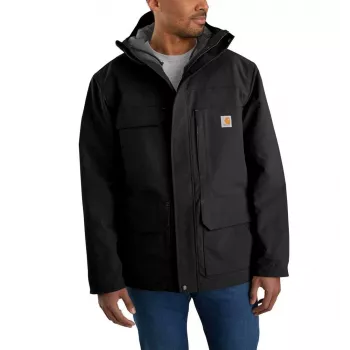 Carhartt Super Dux Insulated Coat - Men's Relaxed Fit, Black