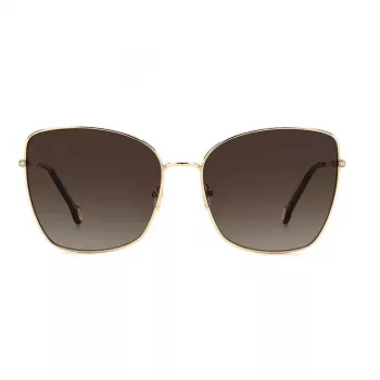 CAROLINA HERRERA HER0133S000 Women's Sunglasses - Black Acetate Frame, Grey Gradient Lens, 59mm