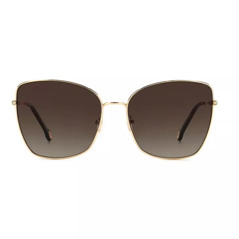 CAROLINA HERRERA HER0133S000 Women's Sunglasses - Black Acetate Frame, Grey Gradient Lens, 59mm