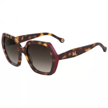 CAROLINA HERRERA HER0181SO63 Women's Butterfly Sunglasses Havana Brown Gradient 55mm